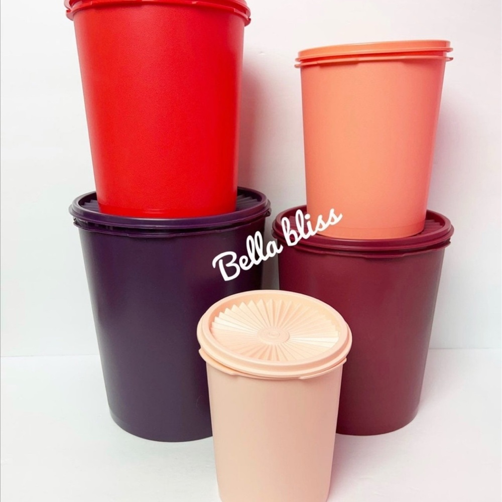 Tupperware Stacking Servalier Canister Container Set - Picture 3 of 3
